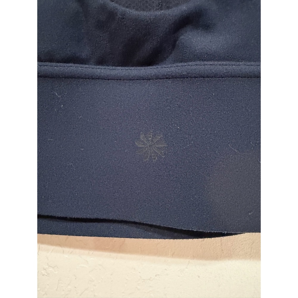 Athleta Solace Bra Navy Blue Strappy Crisscross Back Yoga Sports Bra Size Small - Picture 7 of 7